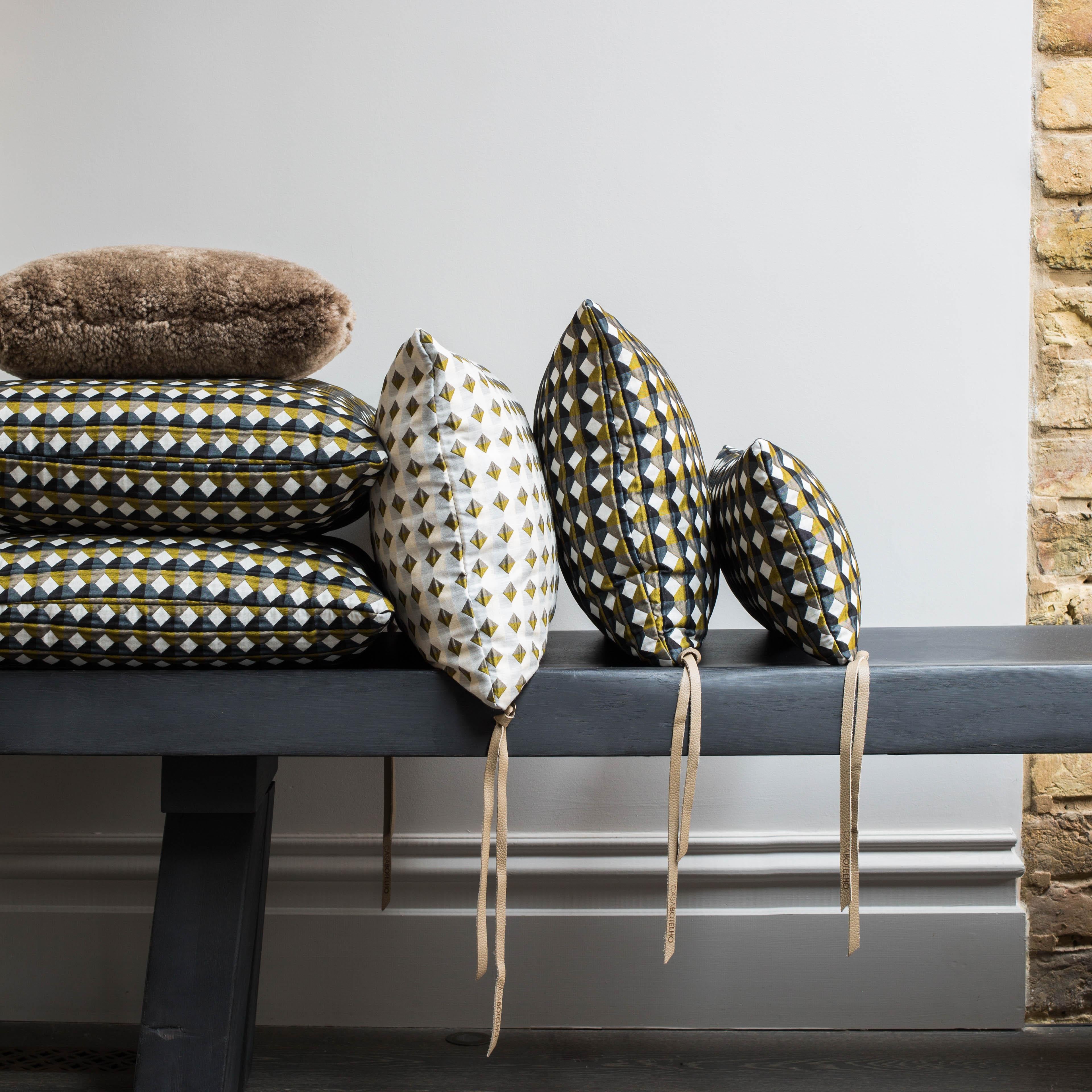 Rio Pattern Cushion Curvature Collection Inspired by Brazilian Architecture 3