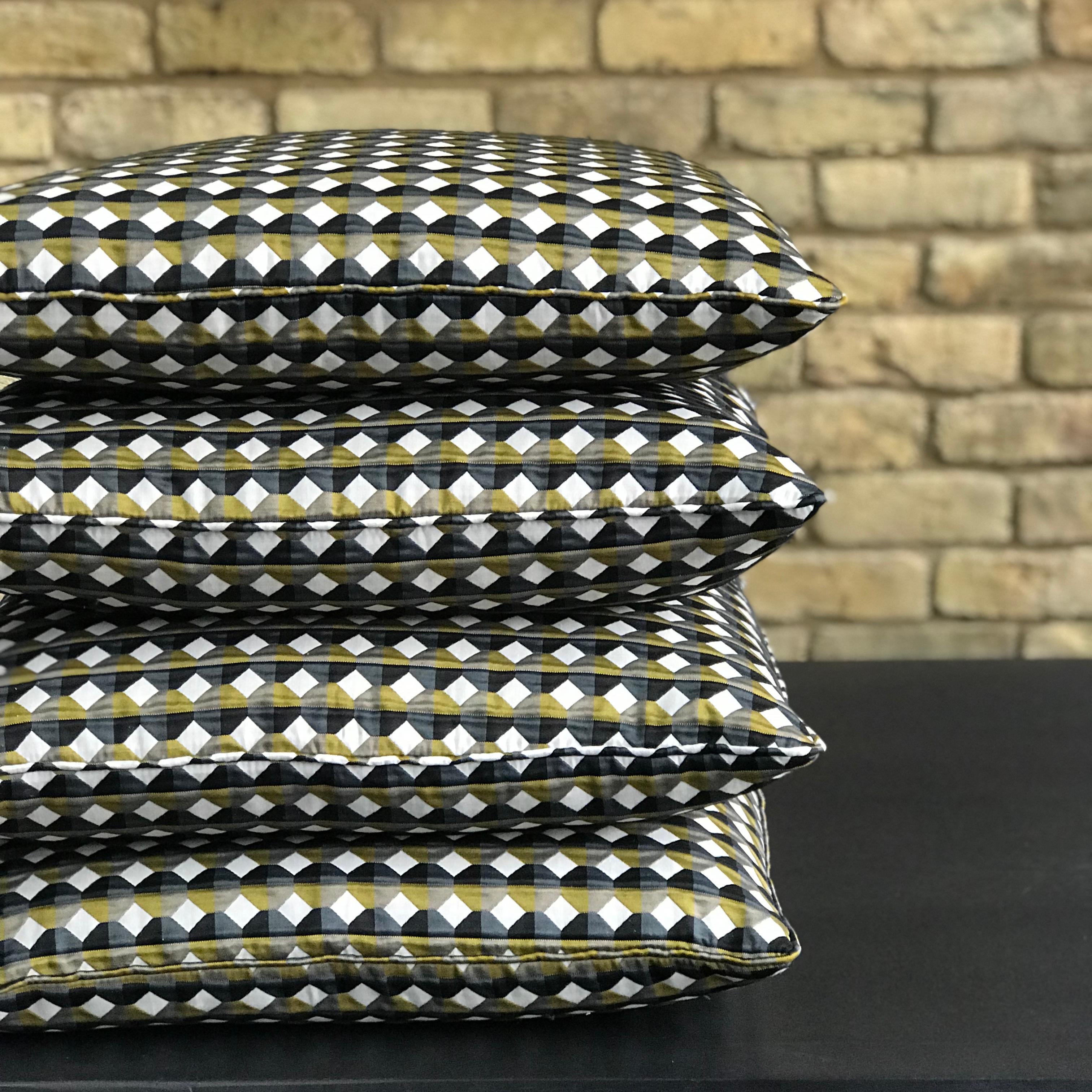 Rio Pattern Cushion Curvature Collection Inspired by Brazilian Architecture 4