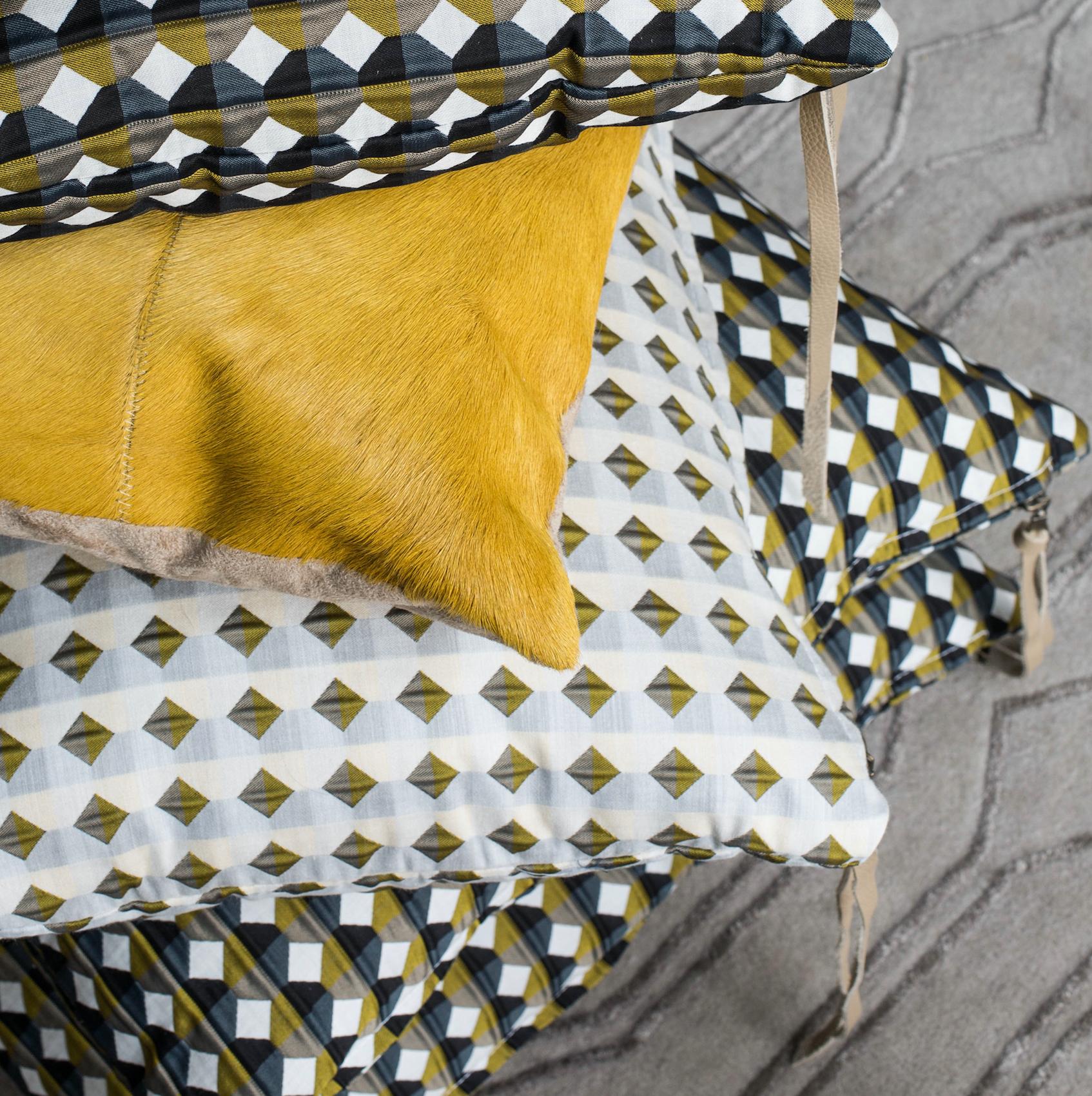 Rio Pattern Cushion Curvature Collection Inspired by Brazilian Architecture 6