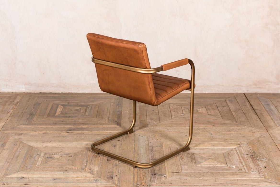 Rio Real Leather Dining Chair with Arms, 20th Century For Sale 3