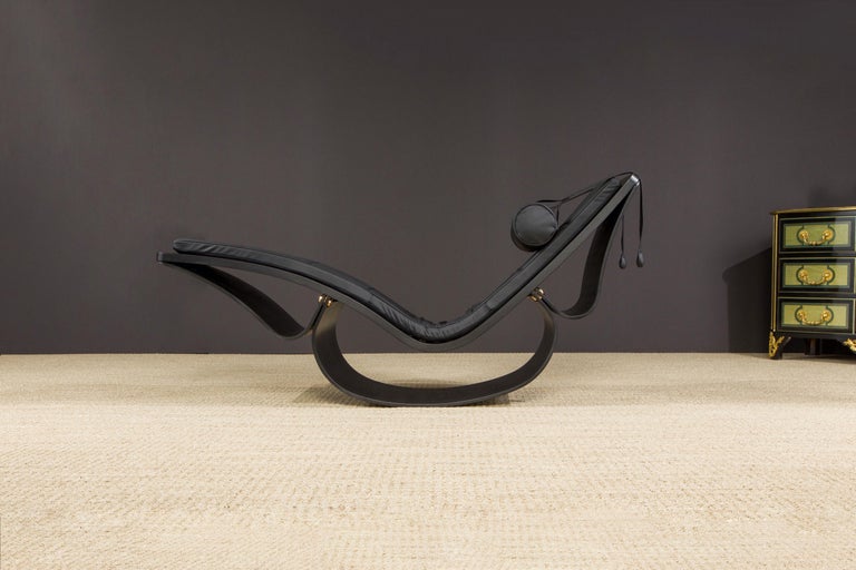 Modern 'Rio' Rocking Chaise Lounge by Oscar Niemeyer for Fasem International, Signed For Sale