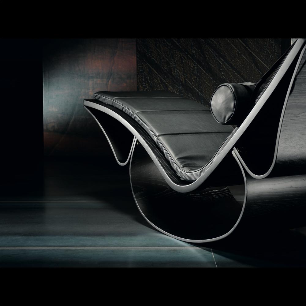 'Rio' Rocking Chaise Lounge by Oscar Niemeyer for Fasem International, Signed For Sale 8
