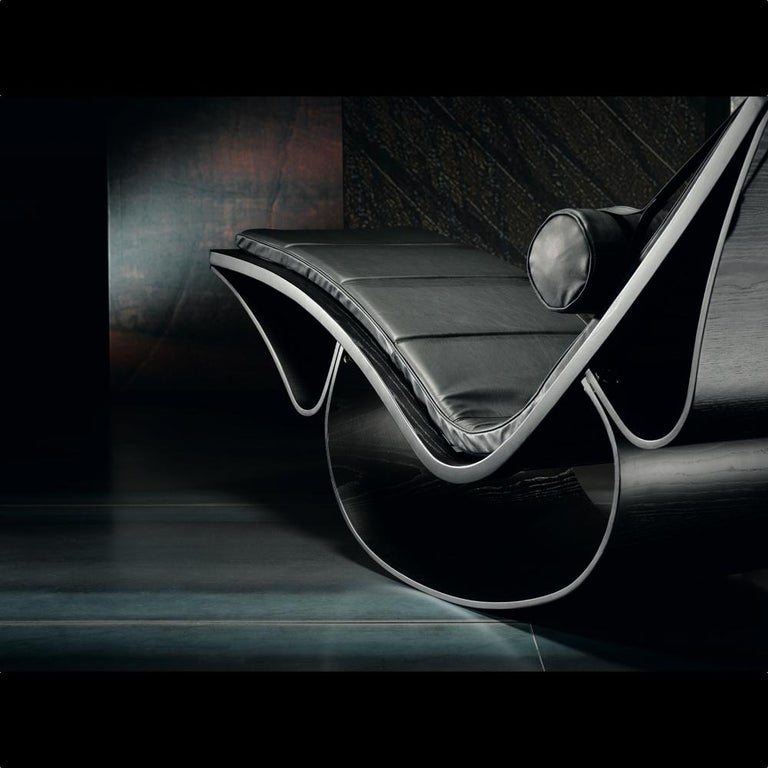 'Rio' Rocking Chaise Lounge by Oscar Niemeyer for Fasem International, Signed For Sale 11