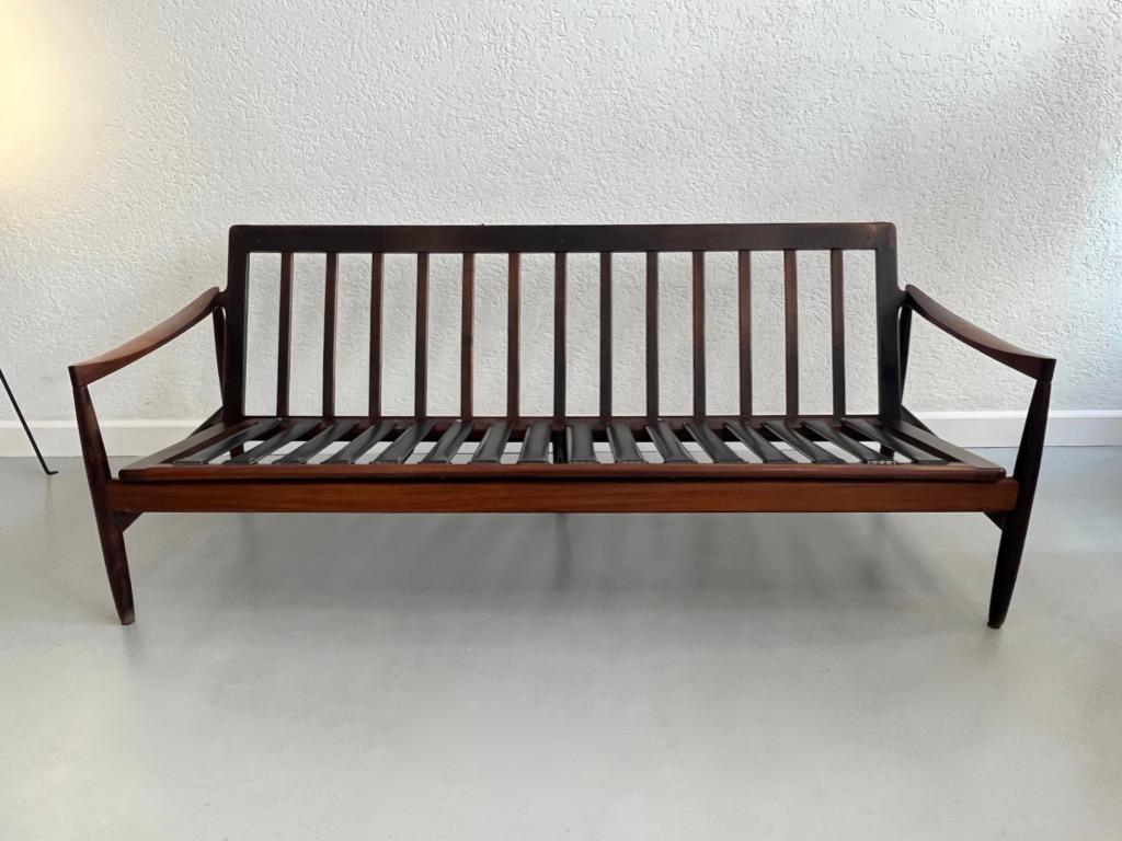 Rio Rosewood 3 Seater Sofa by Kai Kristiansen, Skive Møbelfabrik, Denmark 1950s 6