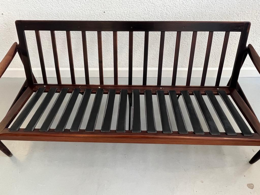 Rio Rosewood 3 Seater Sofa by Kai Kristiansen, Skive Møbelfabrik, Denmark 1950s 7