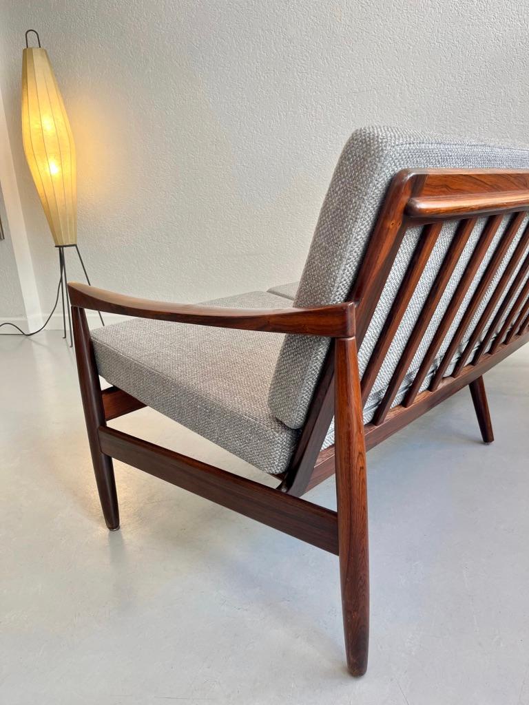 Rio Rosewood 3 Seater Sofa by Kai Kristiansen, Skive Møbelfabrik, Denmark 1950s 2