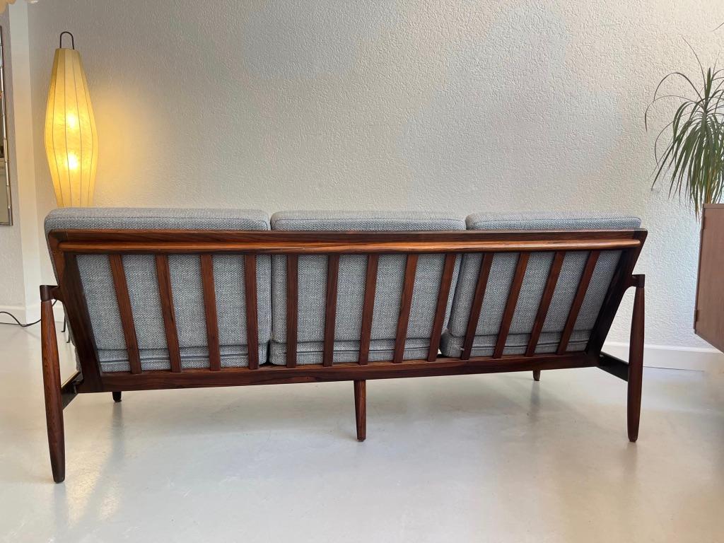 Rio Rosewood 3 Seater Sofa by Kai Kristiansen, Skive Møbelfabrik, Denmark 1950s 3