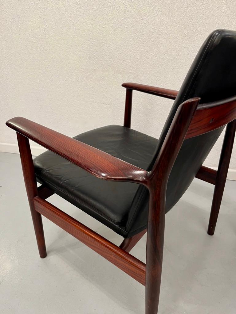 Danish Rio Rosewood & Leather Model 431 Lounge Chairs Set by Arne Vodder, Denmark 1950s For Sale