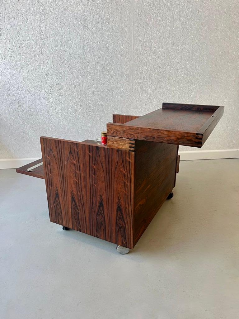 Rio Rosewood Vintage Cube Bar by Rolf Hesland for Bruskbo, Norway 1960s For Sale 6