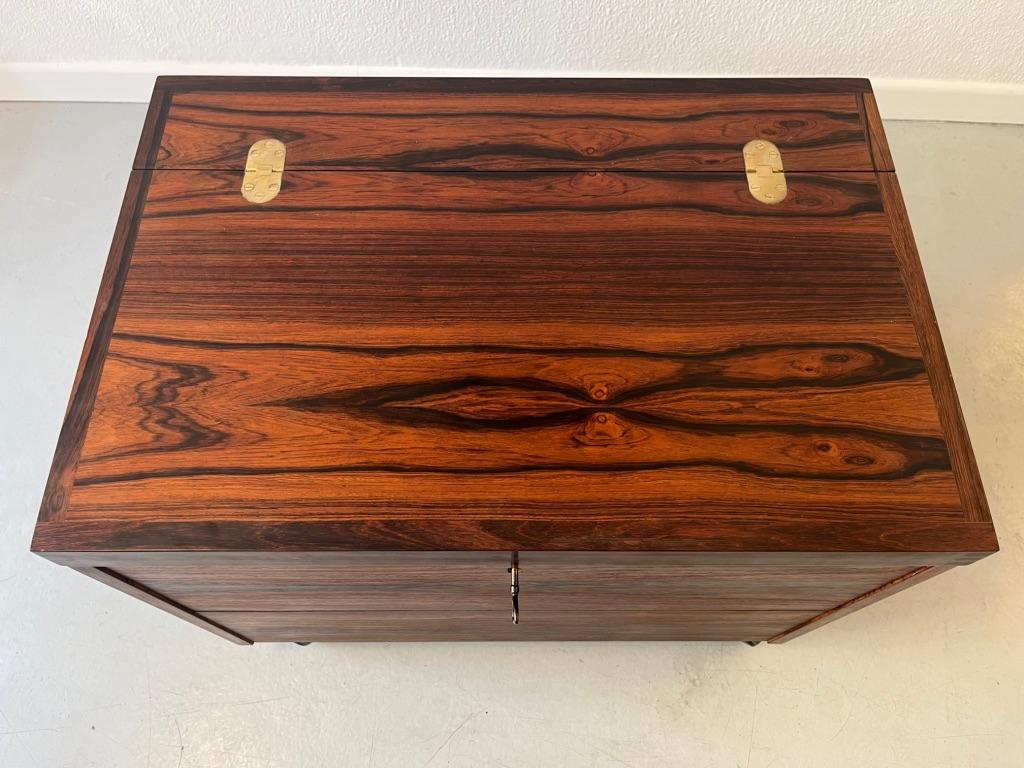 Rio Rosewood Vintage Cube Bar by Rolf Hesland for Bruskbo, Norway 1960s For Sale 9