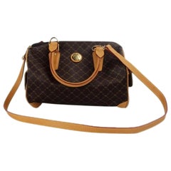 Rioni Bandouliere Speedy Boston Shoulder Rbslm1 Brown Canvas Satchel