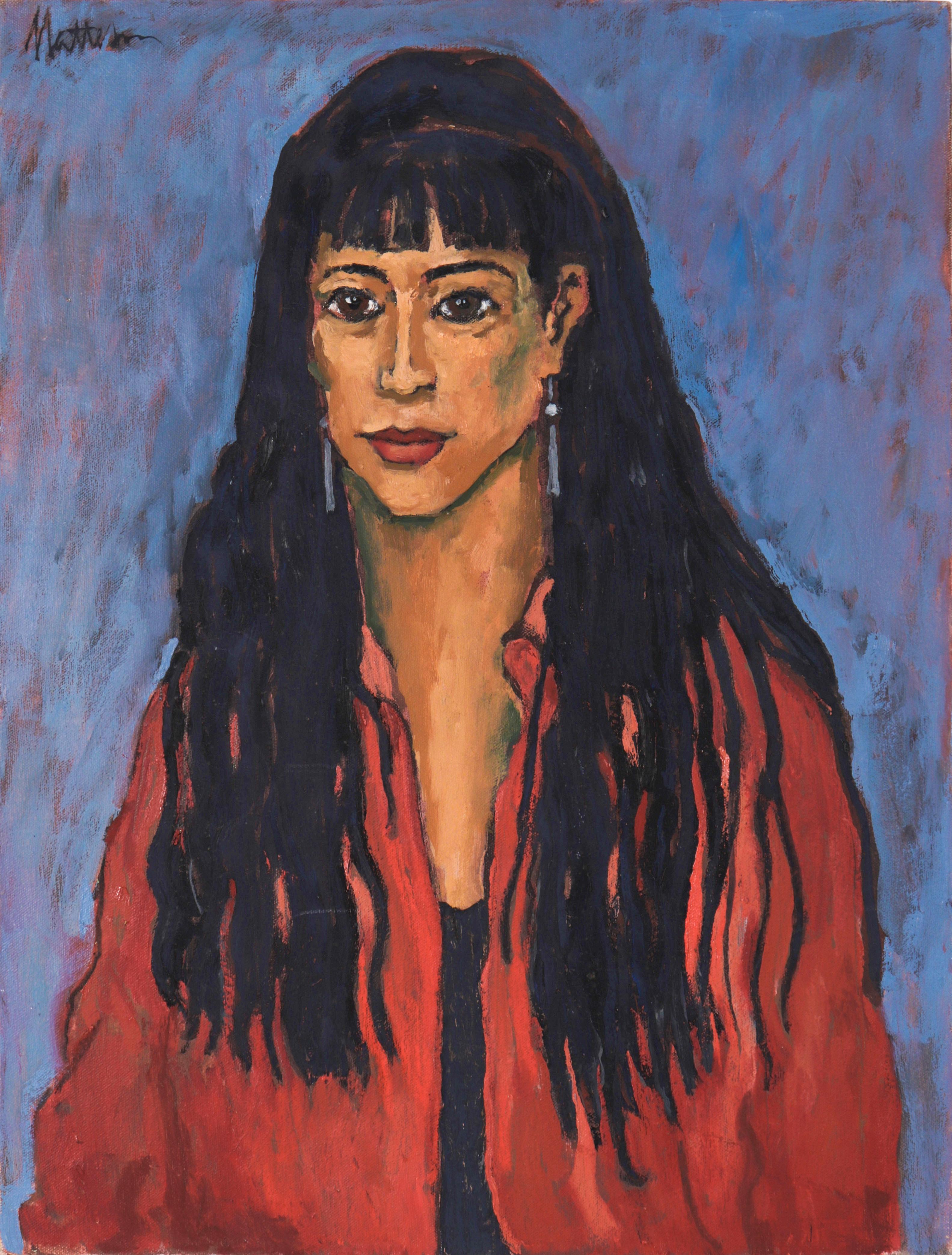 Rip Matteson Figurative Painting - "Becky" 1993 Oil Portrait