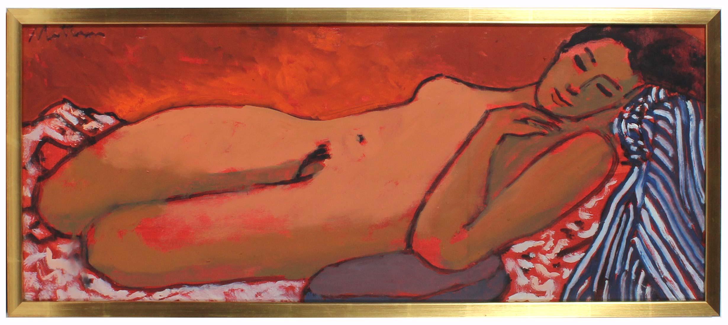 Rip Matteson Nude Painting - Figurative Oil Painting on Canvas, Circa 2000