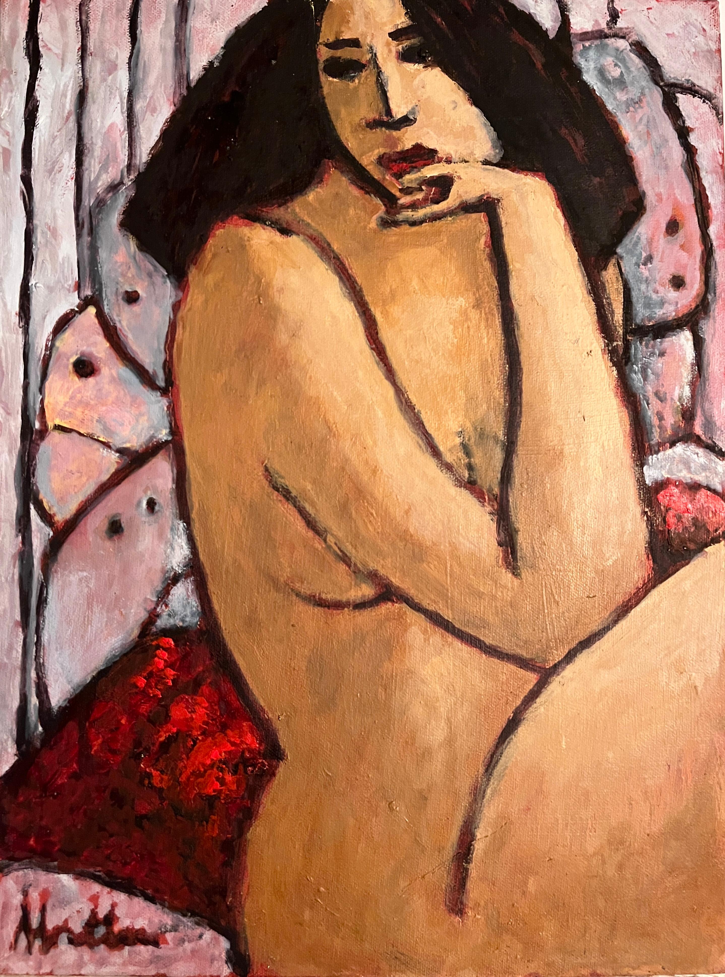 "Slumberline" Female Nude Oil Painting Rip Matteson 2006-2007