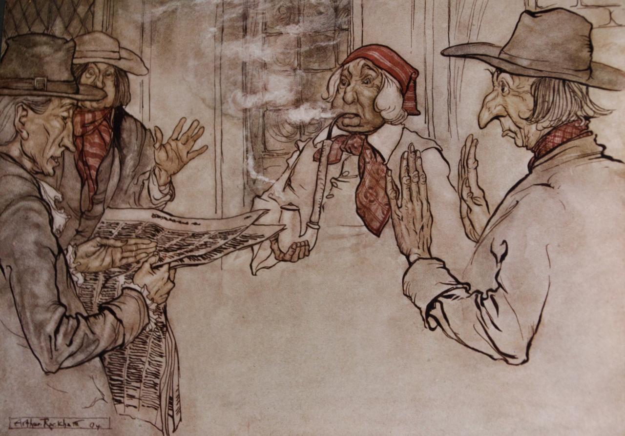 Pelle Rip Van Winkle di Washington Irving e illustrato da Arthur Rackham in vendita