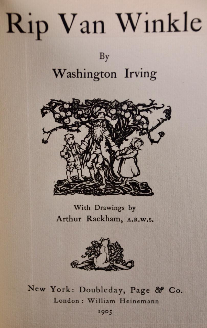 Rip Van Winkle di Washington Irving e illustrato da Arthur Rackham in vendita 1