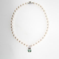 SigridB. jewelry Necklace “Ripieno” Brilliants, Tourmaline, Pearls