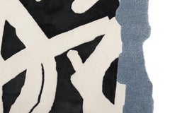 Ripped Teared and Punked Carpet, Handknotted, 40 Kpi, Wool, Joost v Bleiswijk