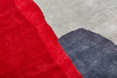 Ripped Teared Colored 2, Hand Knot, 60 Kpi, Wool & Viscose, Joost Van Bleiswijk