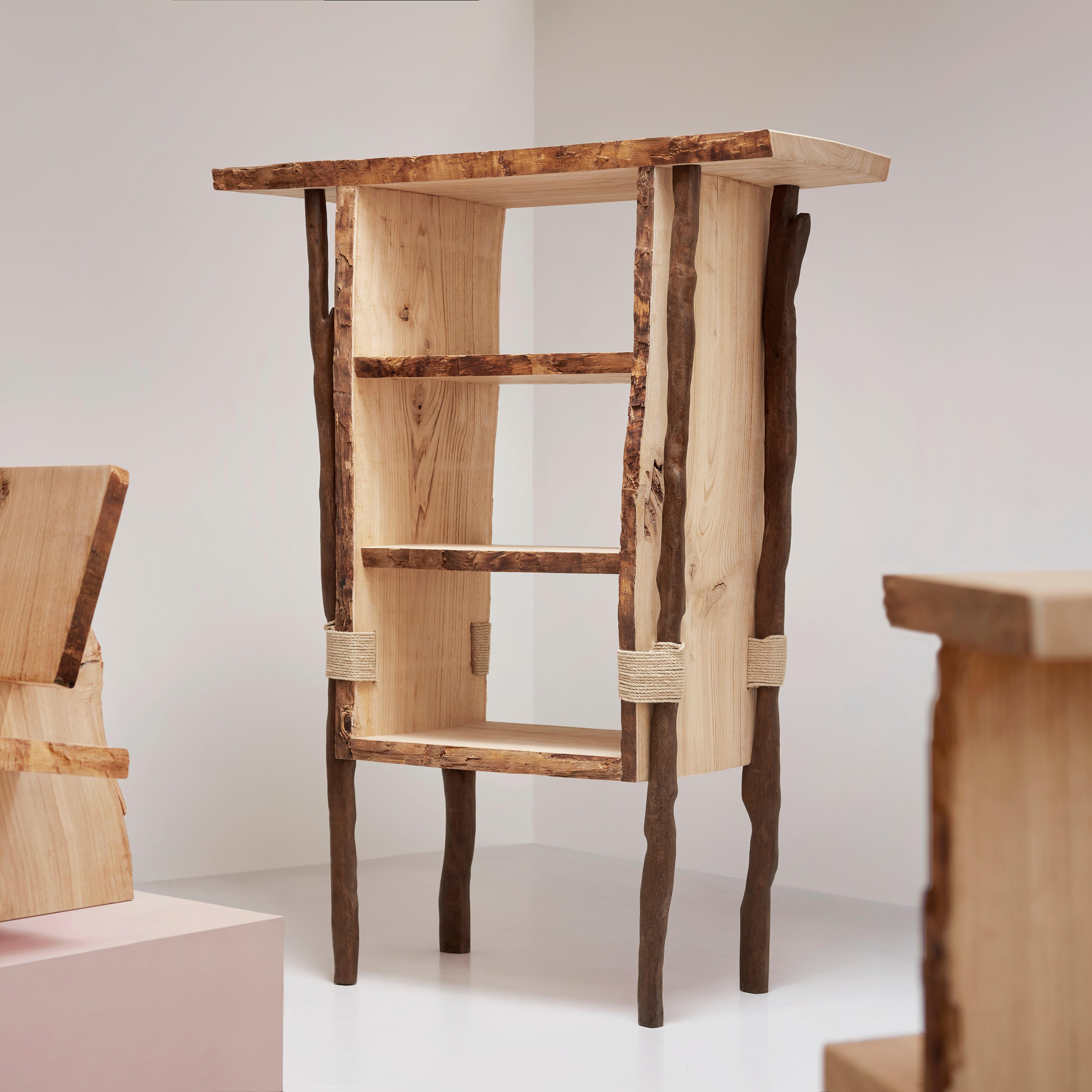 Ripped Wood Cabinet by Willem Van Hooff In New Condition For Sale In Geneve, CH