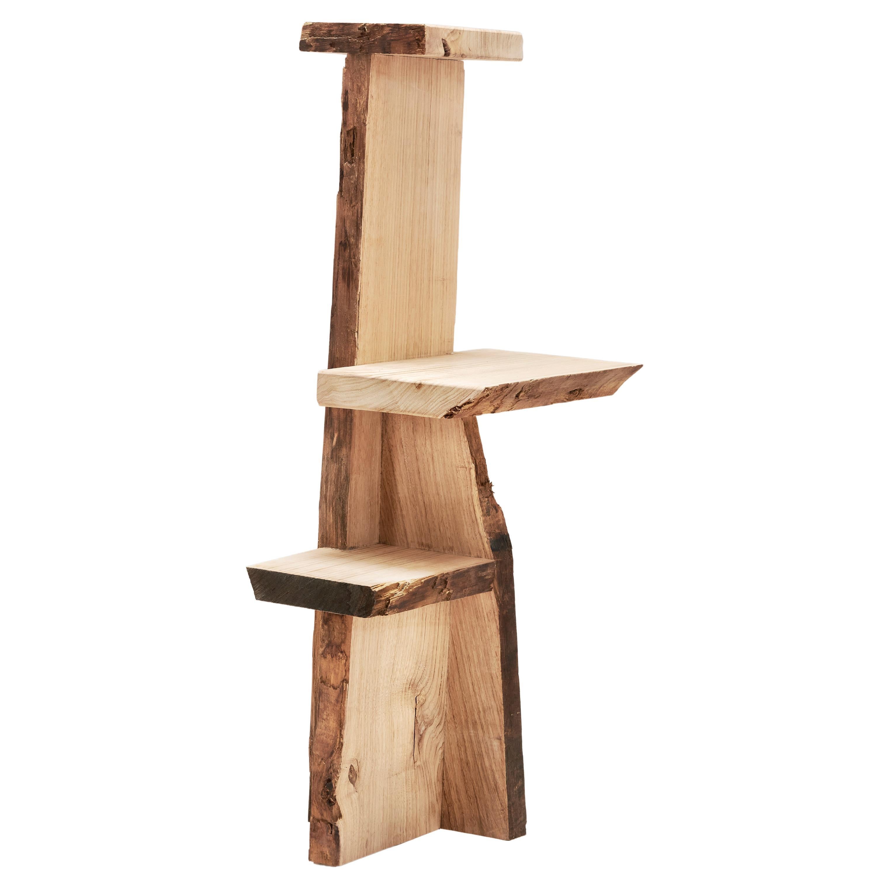 Ripped Wood Tripple Podium by Willem Van Hooff For Sale
