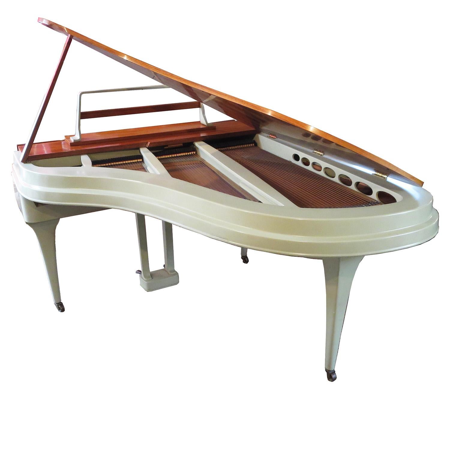 Rippen Aluminum Grand Piano - Midcentury Design at 1stDibs