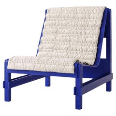 Ripple Armchair Reflecting Comtemporary and Modern with Turkish Quilting in Blue