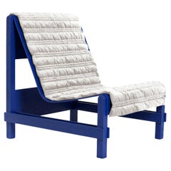 Ripple Armchair Reflecting Contemporary and Modern with Turkish Quilting in Blue