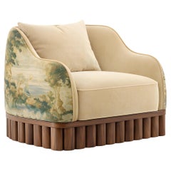 Sillón Ripple - Sillón escultural con base de nogal (COM), Sidani Design