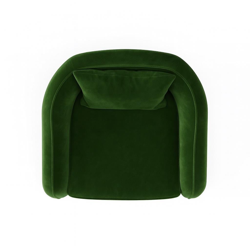Sillón Ripple con base de madera escultural-Diseño Sidani Moderno en venta