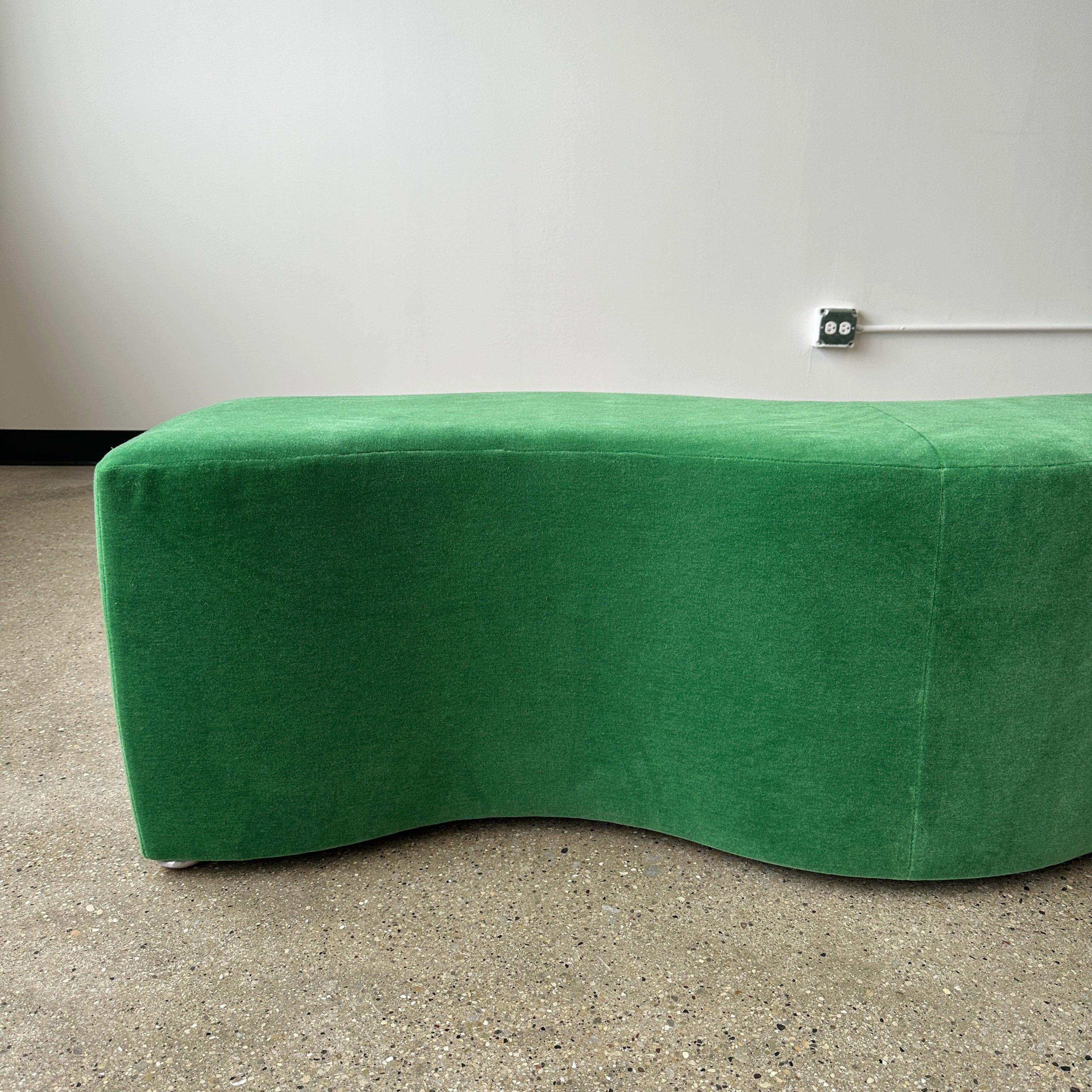 Post-Modern Ripple Bench by Laurinda Spear For Sale