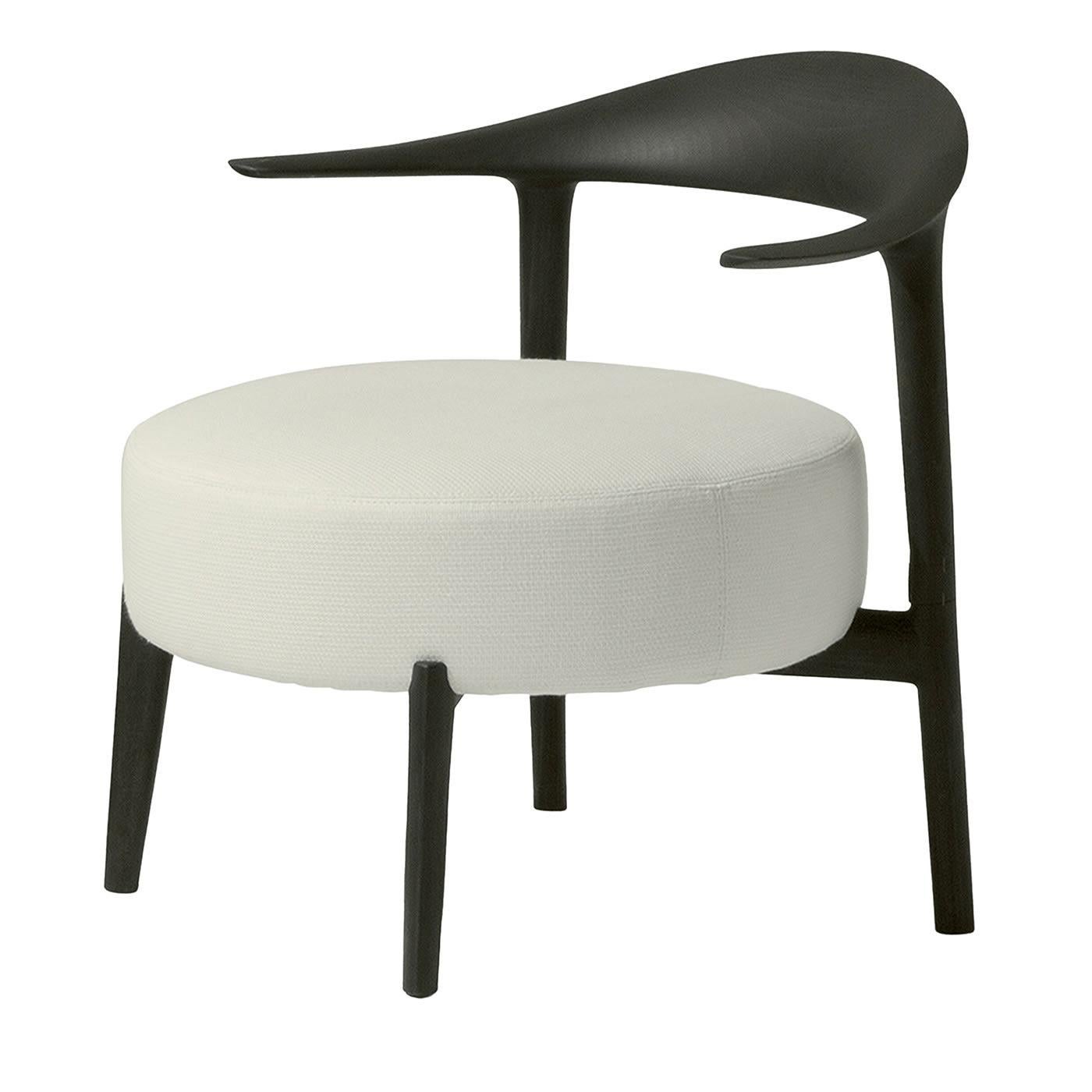 Lounge-Sessel Ripple Schwarz und Weiß im Angebot 4