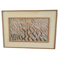 Ripple marks, oil on canvas signed andré lenormand, 1948