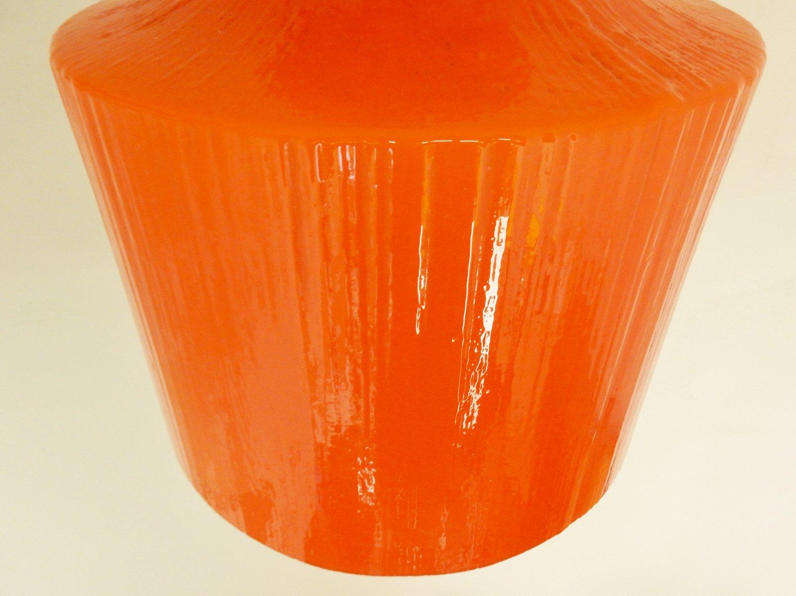 Néerlandais Lampe suspendue en verre de Murano à structure ondulante provenant d'Indoor, Pays-Bas, années 1970 en vente