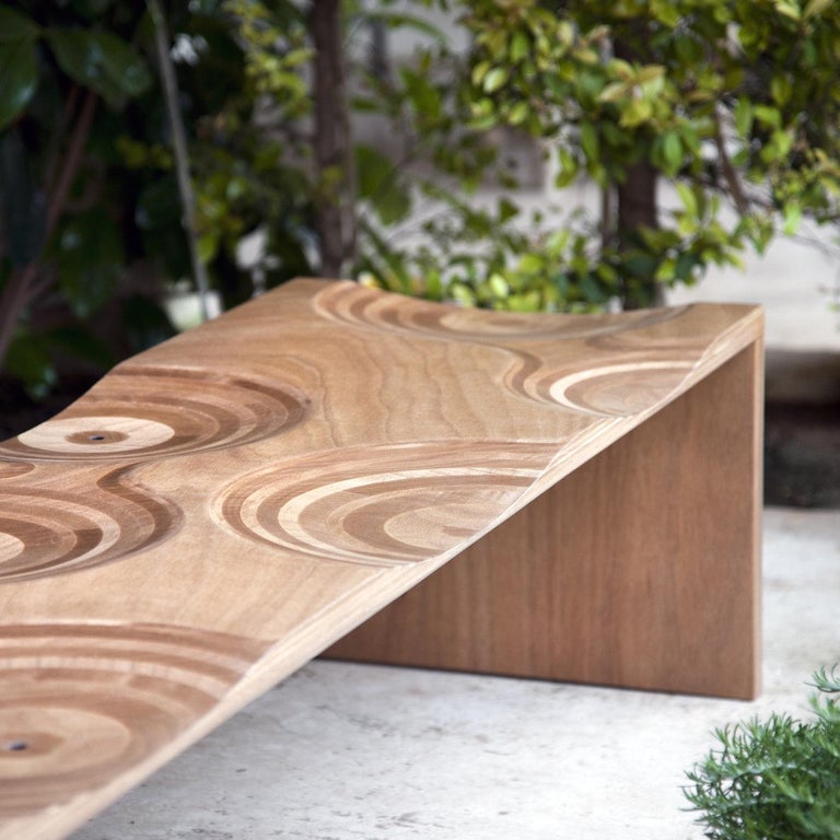 Italian Ripples Outdoor Bench by Toyo Ito For Sale