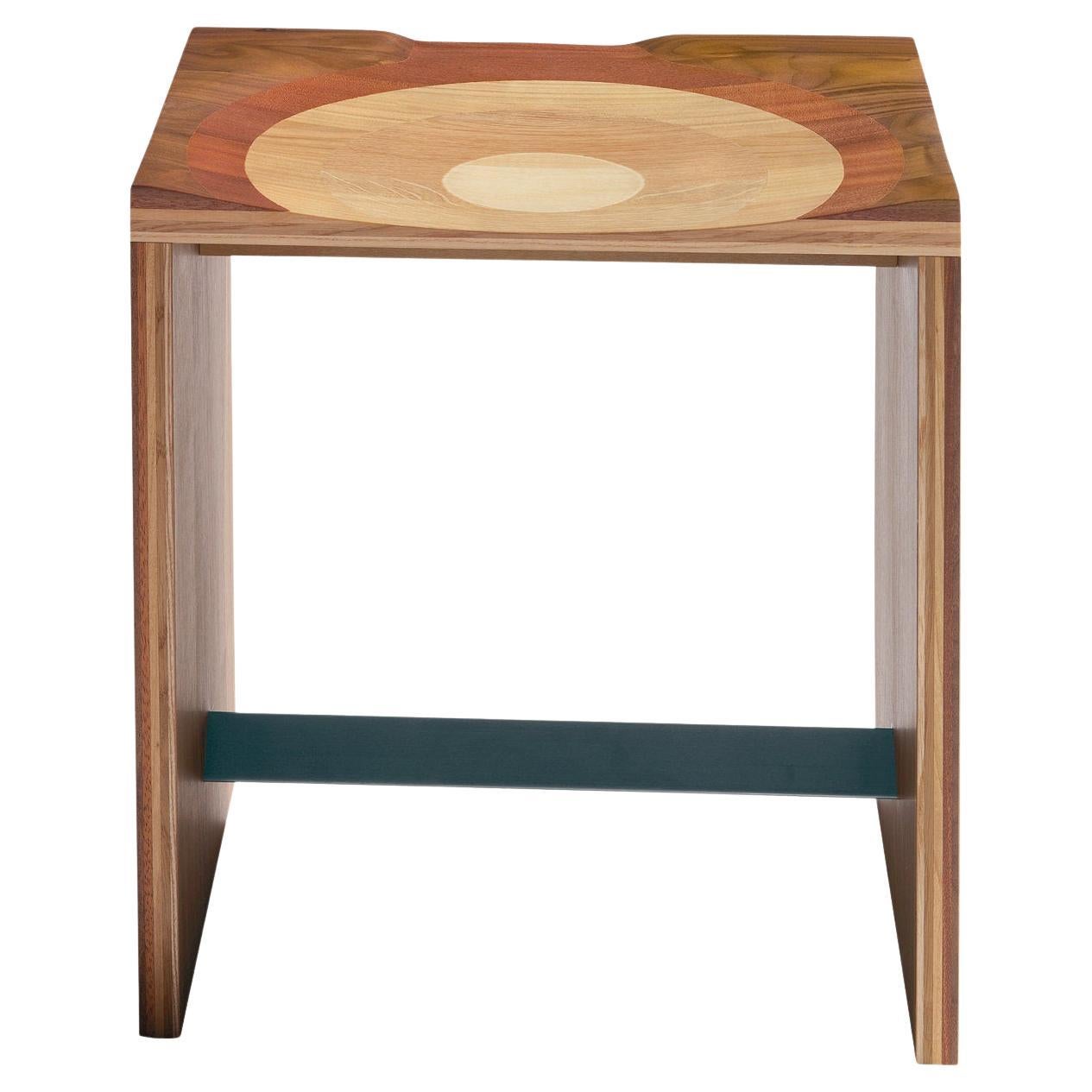 Ripples Small Wood Stool by Toyo Ito For Sale