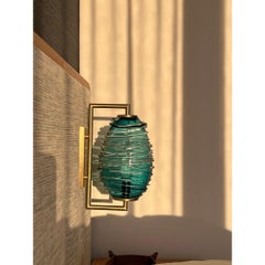 Ripples Wall Sconce in Hand-Sculpted Blown Glass