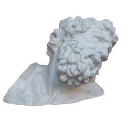 Biscuit ceramic reproduction of Laocoon Head