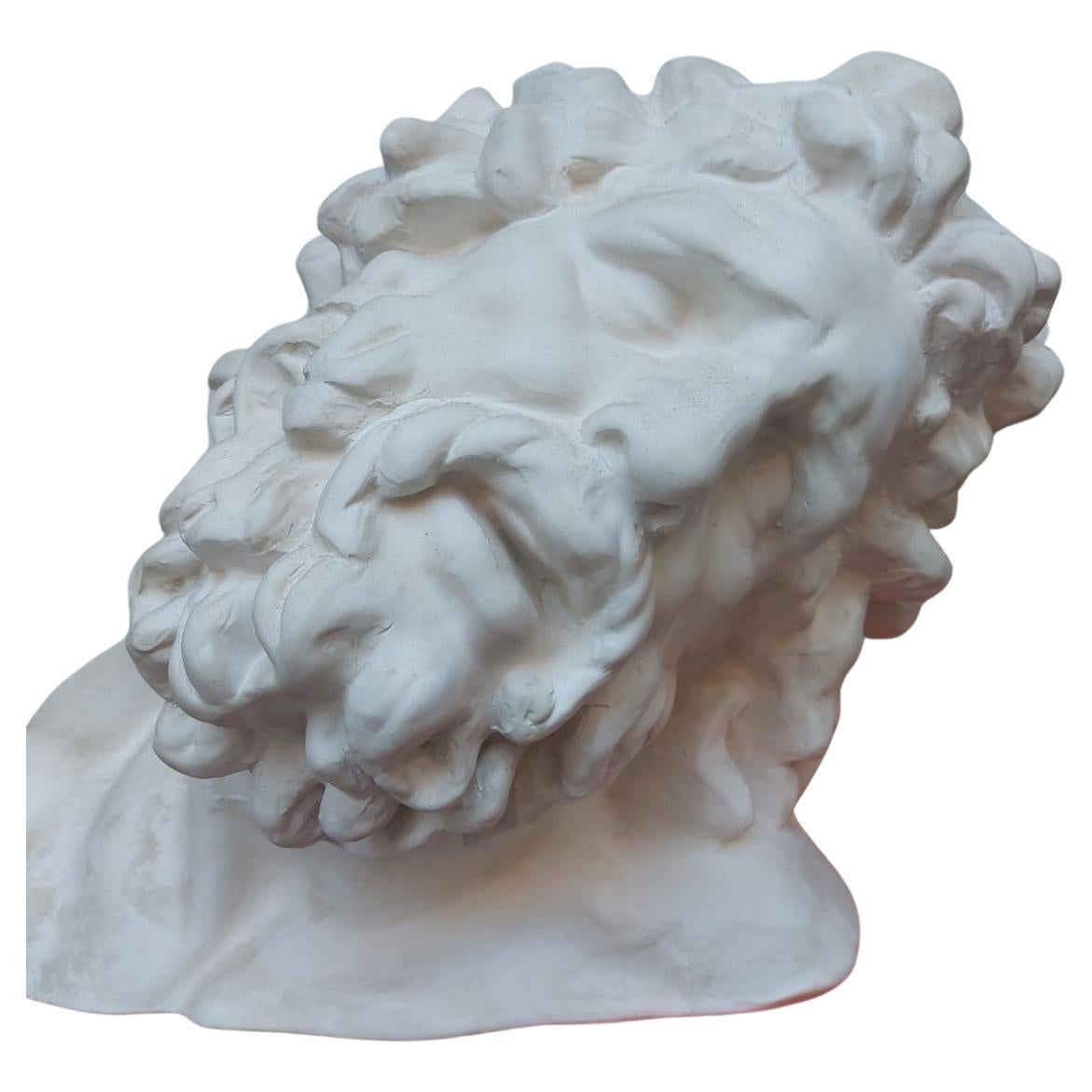 Reproduction en biscuit céramique de la tête de Laocoon