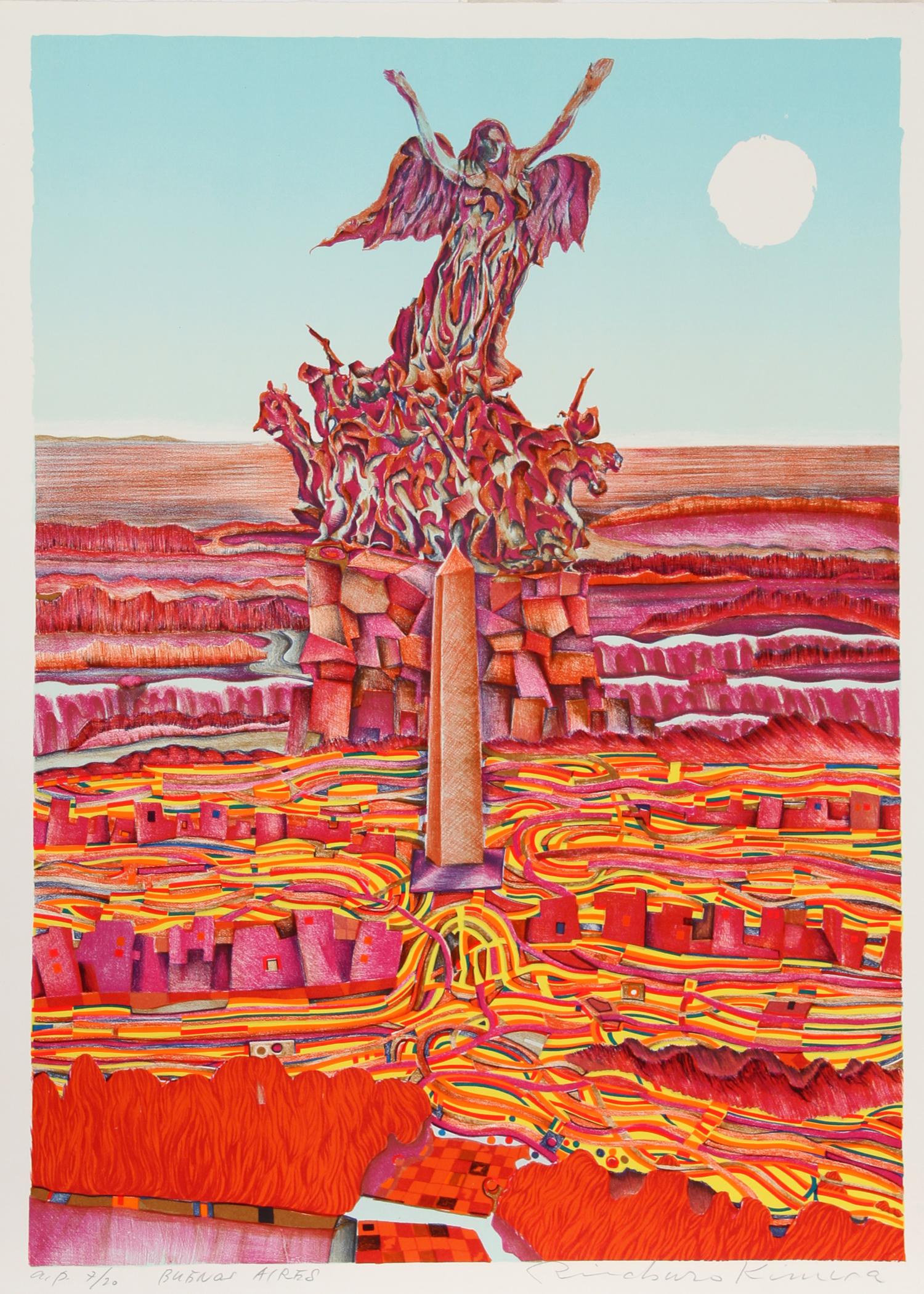 Buenos Aires, 1973 Serigrafía de Risaburo Kimura