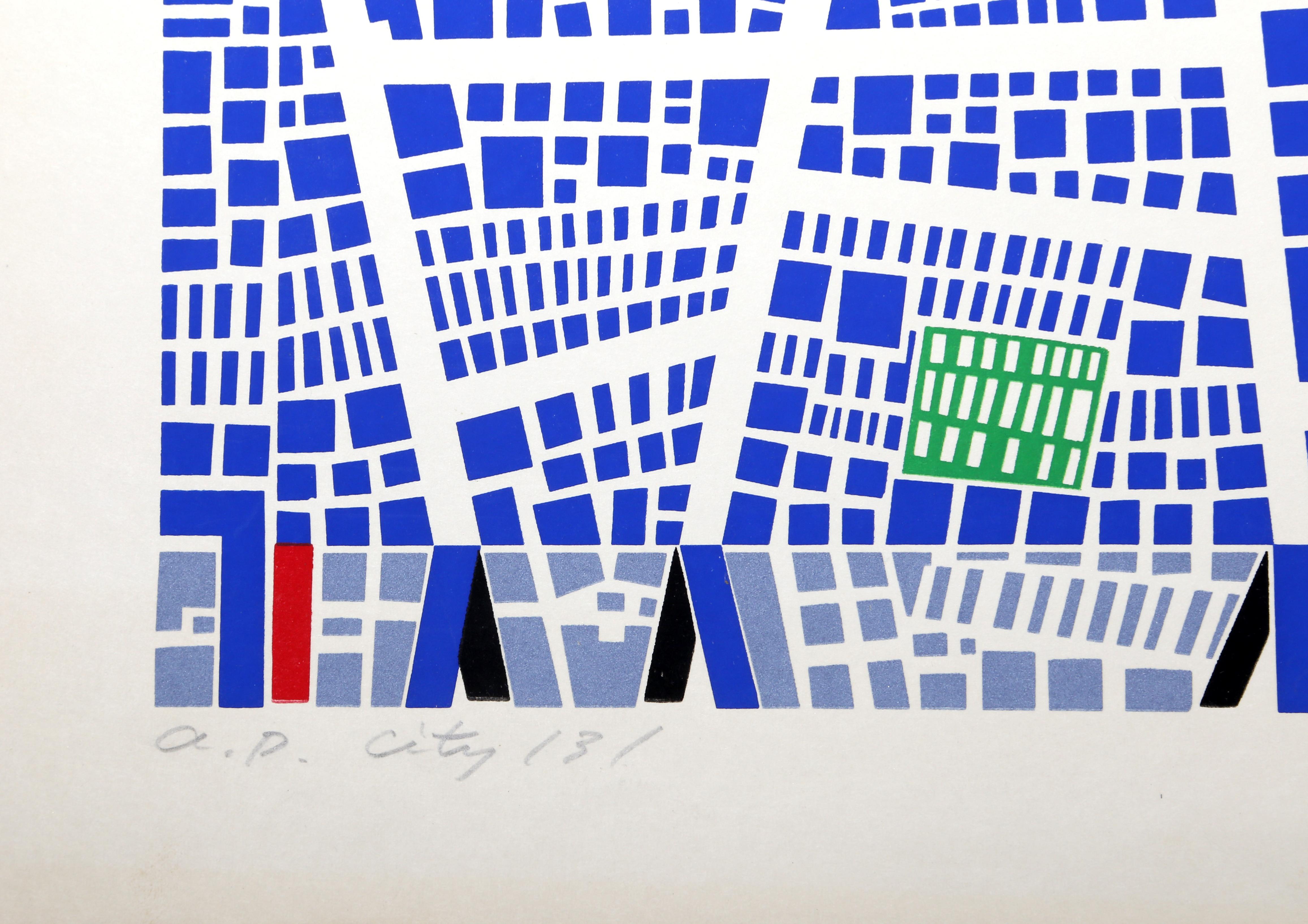 City 131, serigrafia di Risaburo Kimura in vendita 3