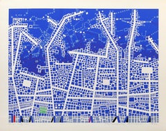 City 131, Silkscreen by Risaburo Kimura