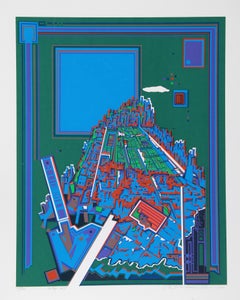 Impression abstraite « City 365 » de Risaburo Kimura 