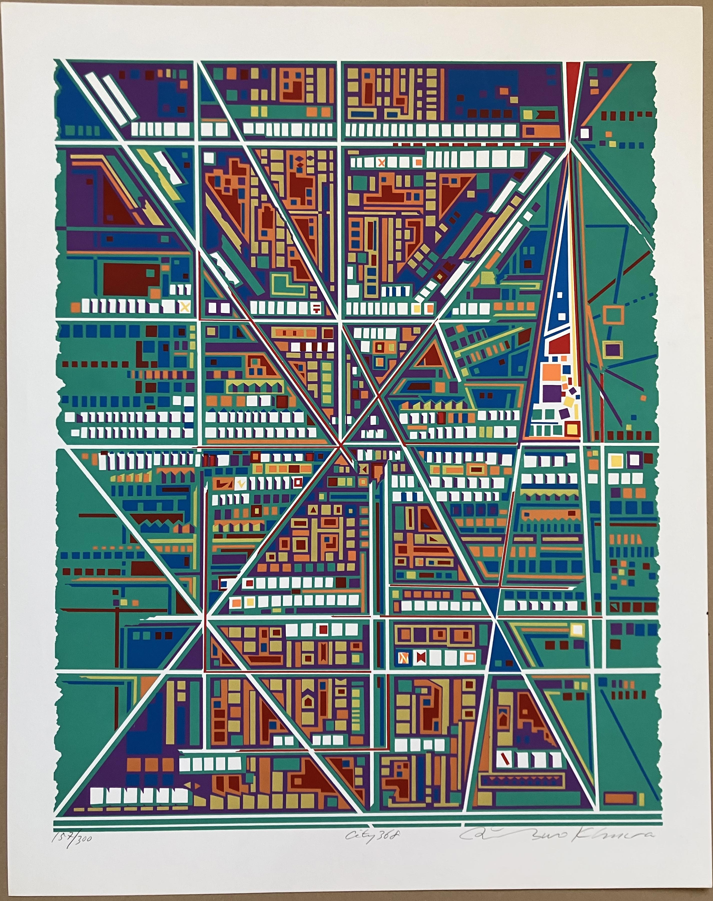Risaburo Kimura Abstract Print - City 368