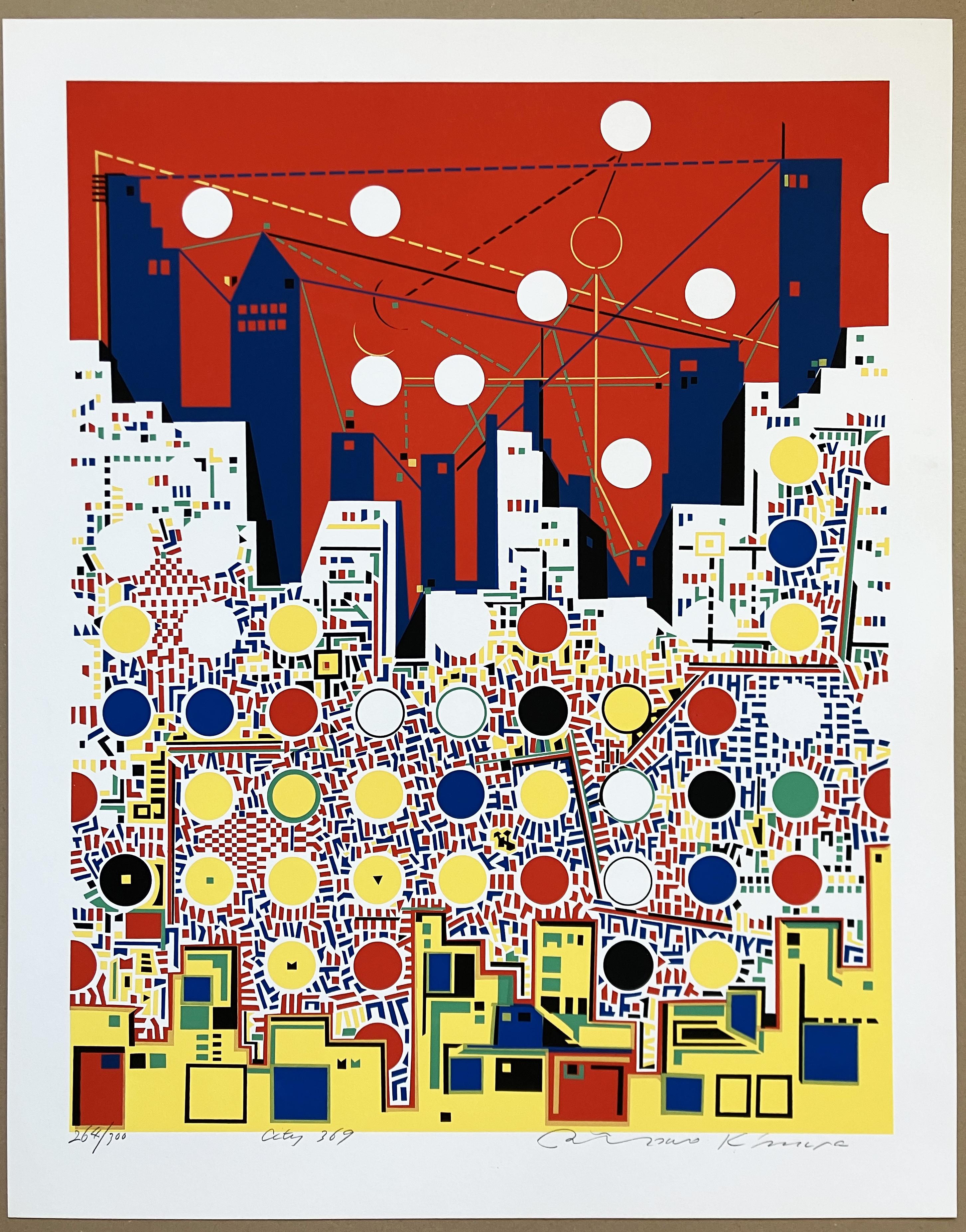 Risaburo Kimura Abstract Print - City 369