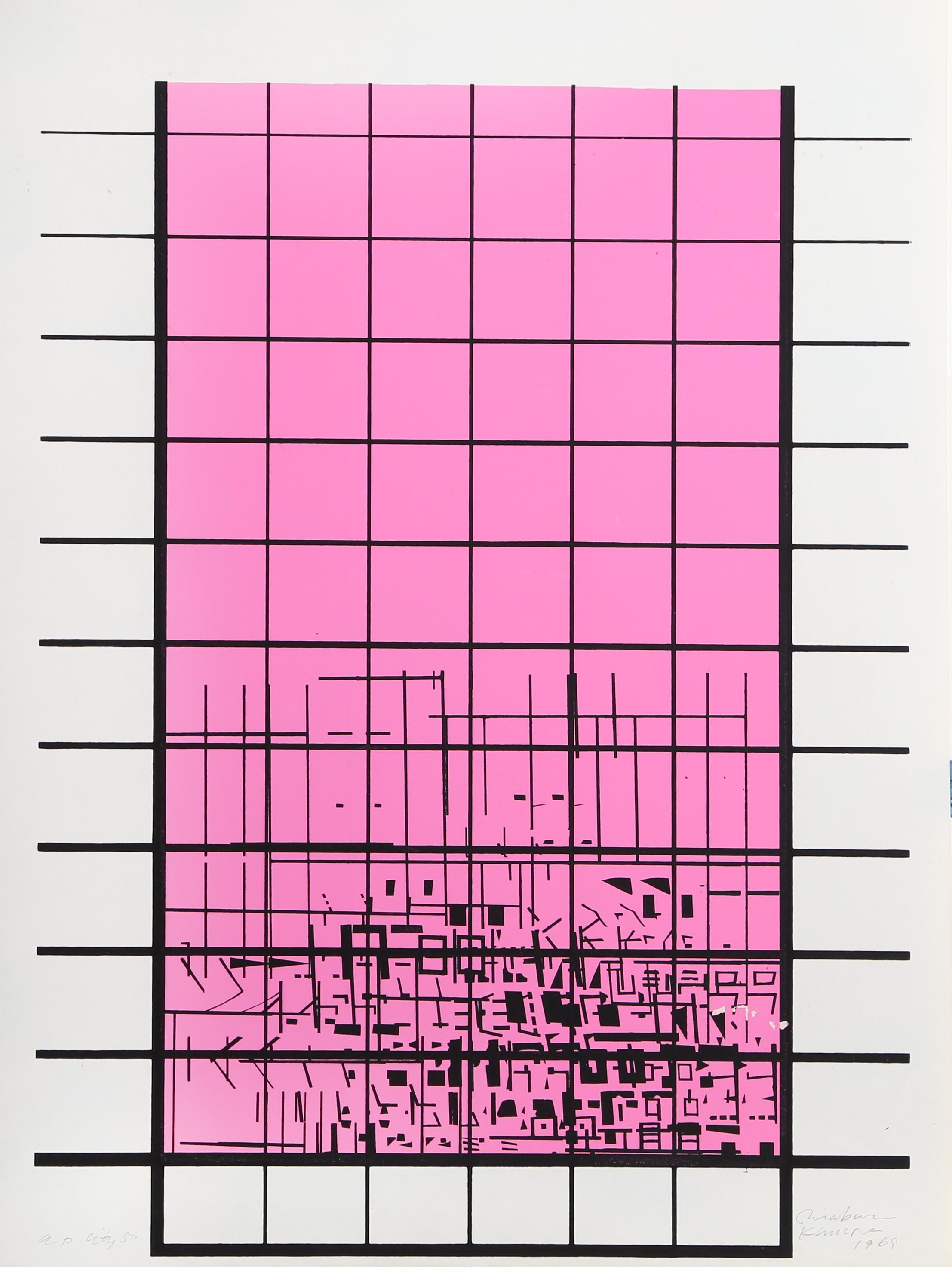 Artista: Risaburo Kimura (1924 - )
Titolo: Città 50
Anno: 1969
Medio: Serigrafia, firmata a matita
Edizione: AP
Dimensioni: 25 x 19 pollici

