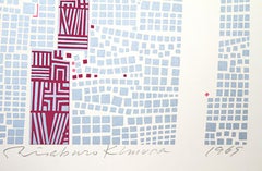 City 85, Abstract Geometric Screenprint by Risaburo Kimura