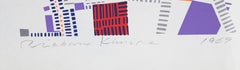 City 88, Geometric Abstract Screenprint by Risaburo Kimura