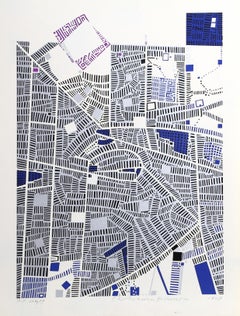 City 89, Serigraph by Risaburo Kimura 