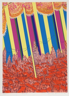 Madrid, 1973 Silkscreen by Risaburo Kimura